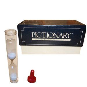 Vintage Pictionary 1st First Edition Game Card Set - Timer & 1 Red Game Piece
